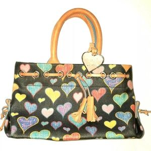 DOONEY & BOURKE Heart Handbag | Black Leather